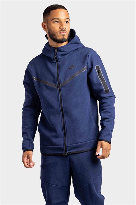 nike tech donkerblauw|nike tech fleece blue.